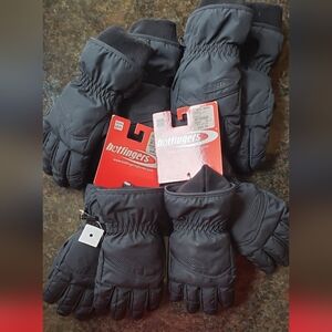 4 Pair Hotfingers Ski Snowboard Winter Sports Gloves Youth Large